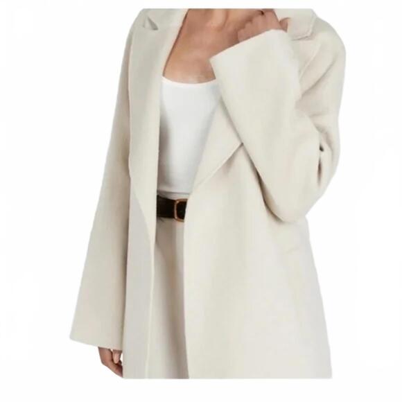 Dissh Matilda Wool Felt Coat Color Bone Size Medium - Picture 2 of 6